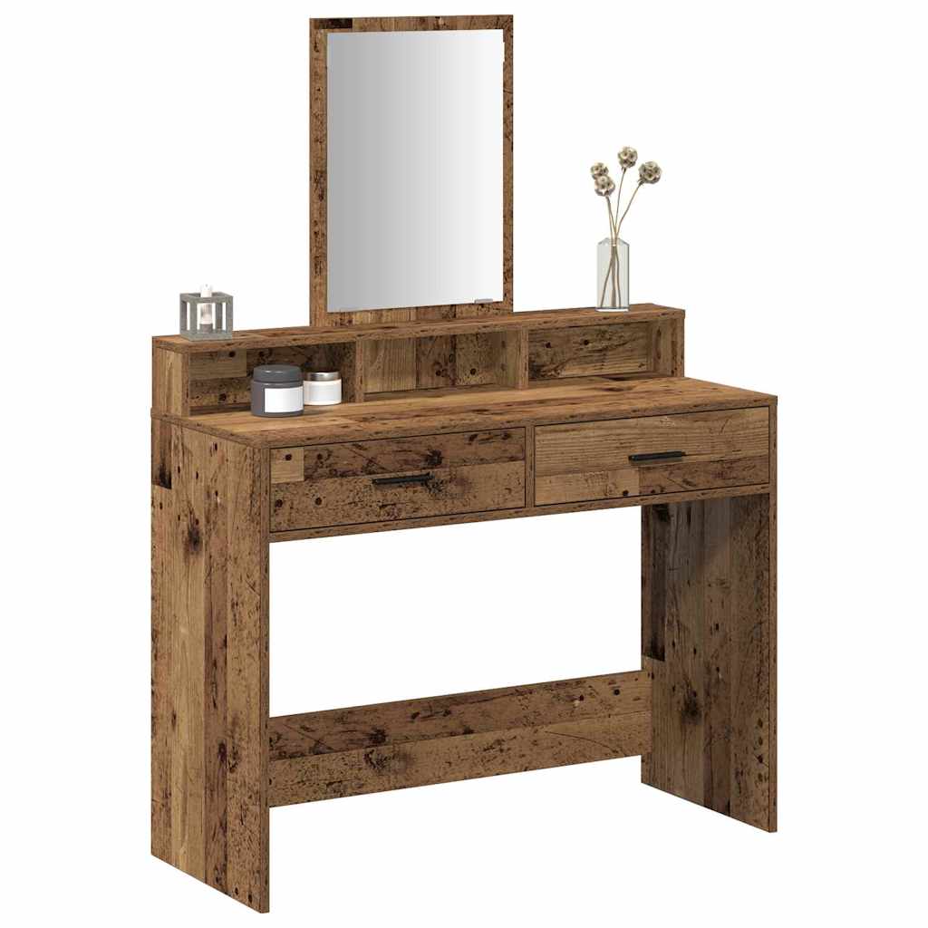 Coiffeuse Bois Ancien 100 x 41 x 140 cm Bois d'ingénierie - XIOS