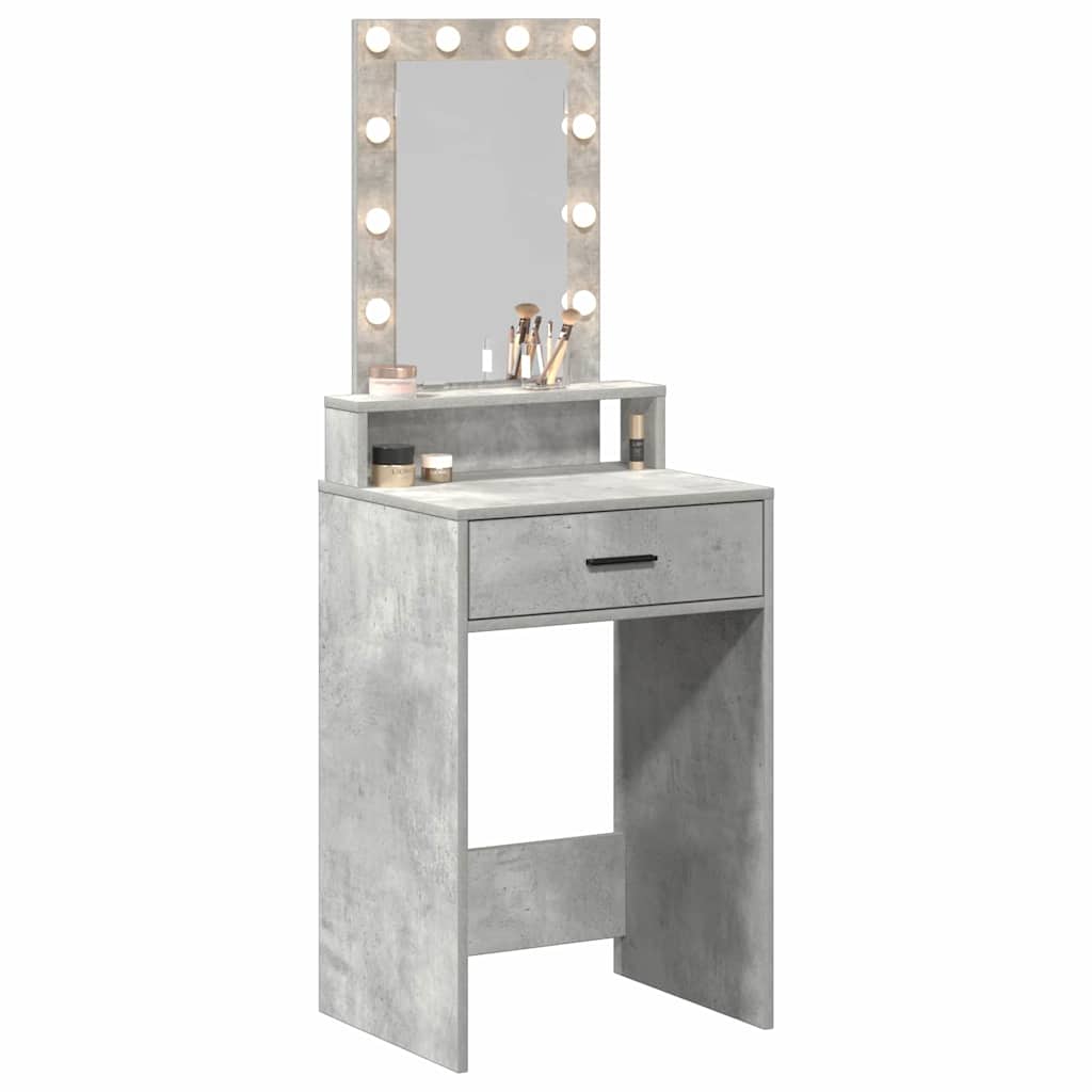Table de Toilette Gris 50 x 41 x 140 cm Bois d'ingénierie - XIOS
