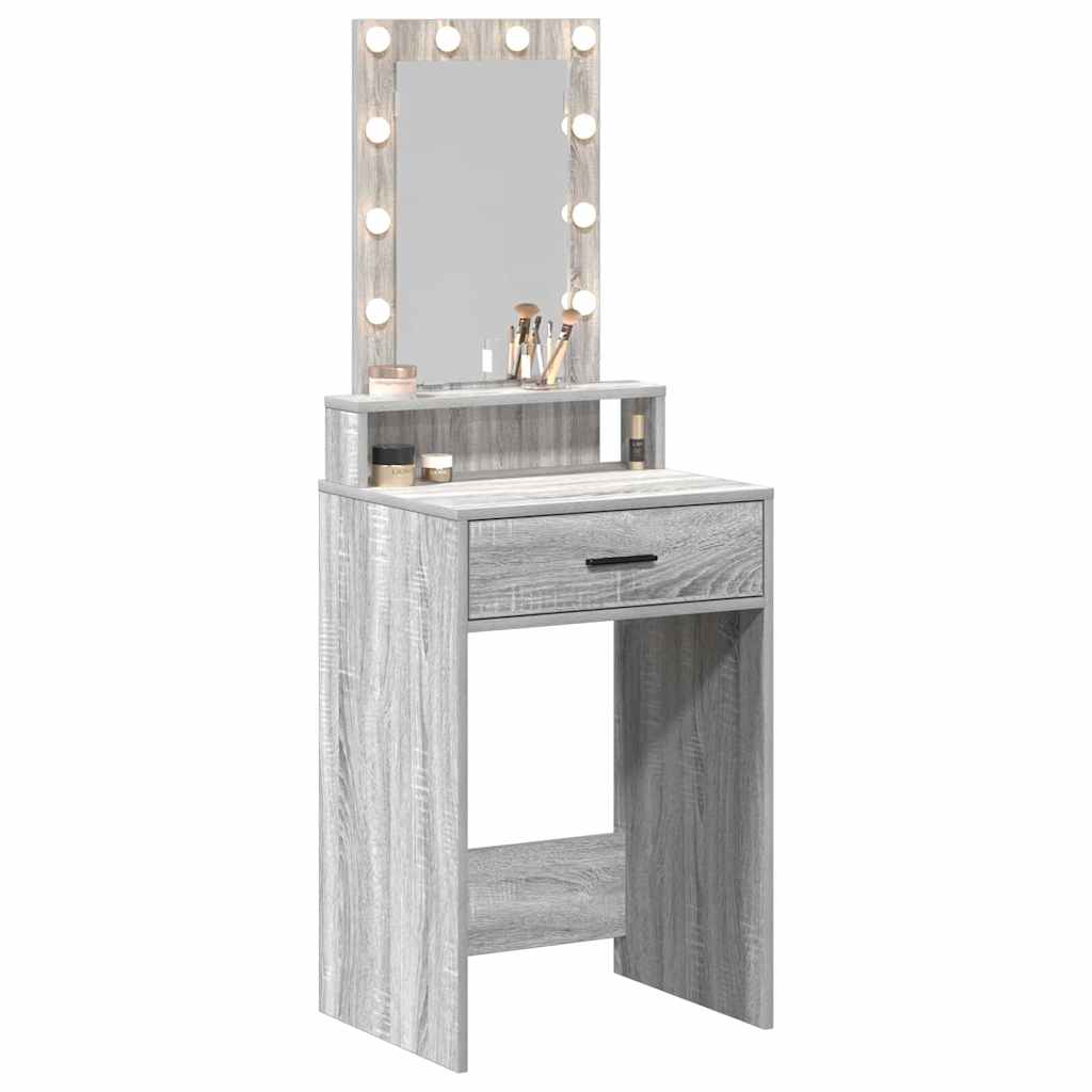 Table de Toilette Gris 50 x 41 x 140 cm Bois d'ingénierie - XIOS