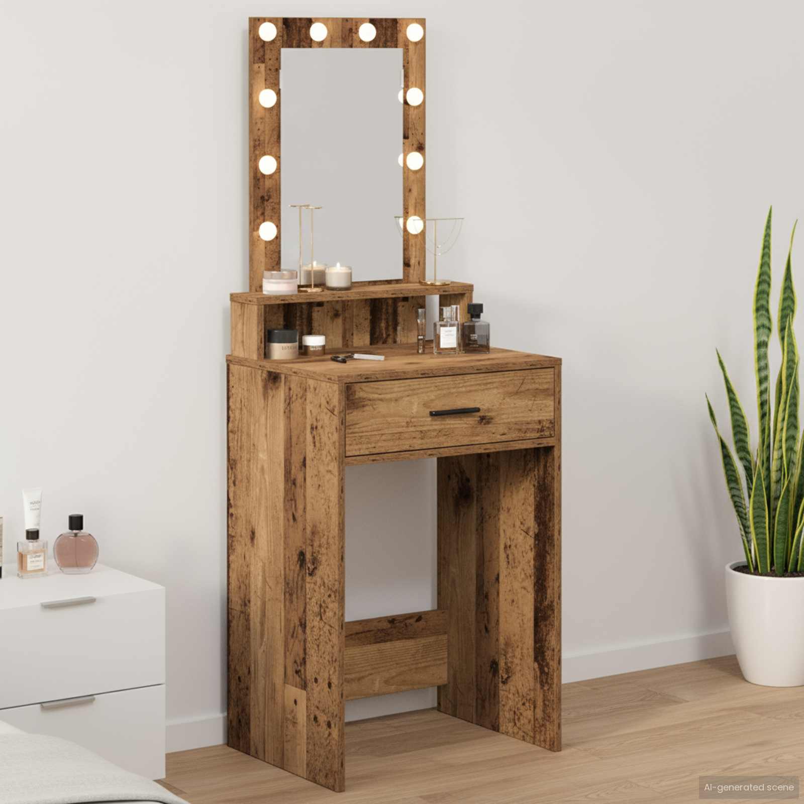 Table de Toilette Marron 50 x 41 x 140 cm Bois d'ingénierie - XIOS