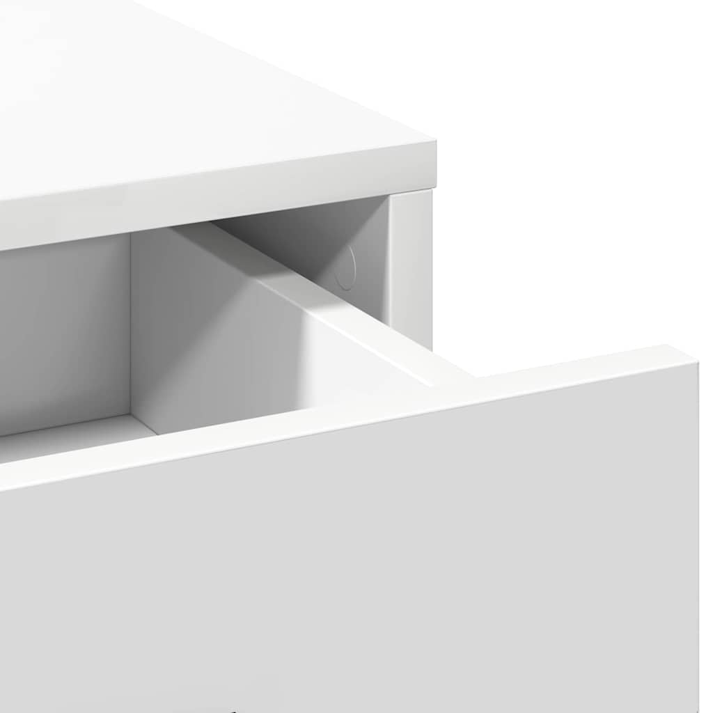 Table de Toilette Blanc 79 x 41 x 140 cm Bois d'ingénierie - XIOS