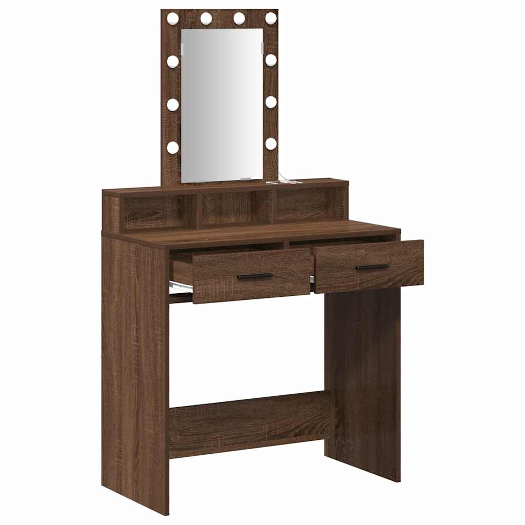 Table de Toilette Marron 79 x 41 x 140 cm Bois d'ingénierie - XIOS