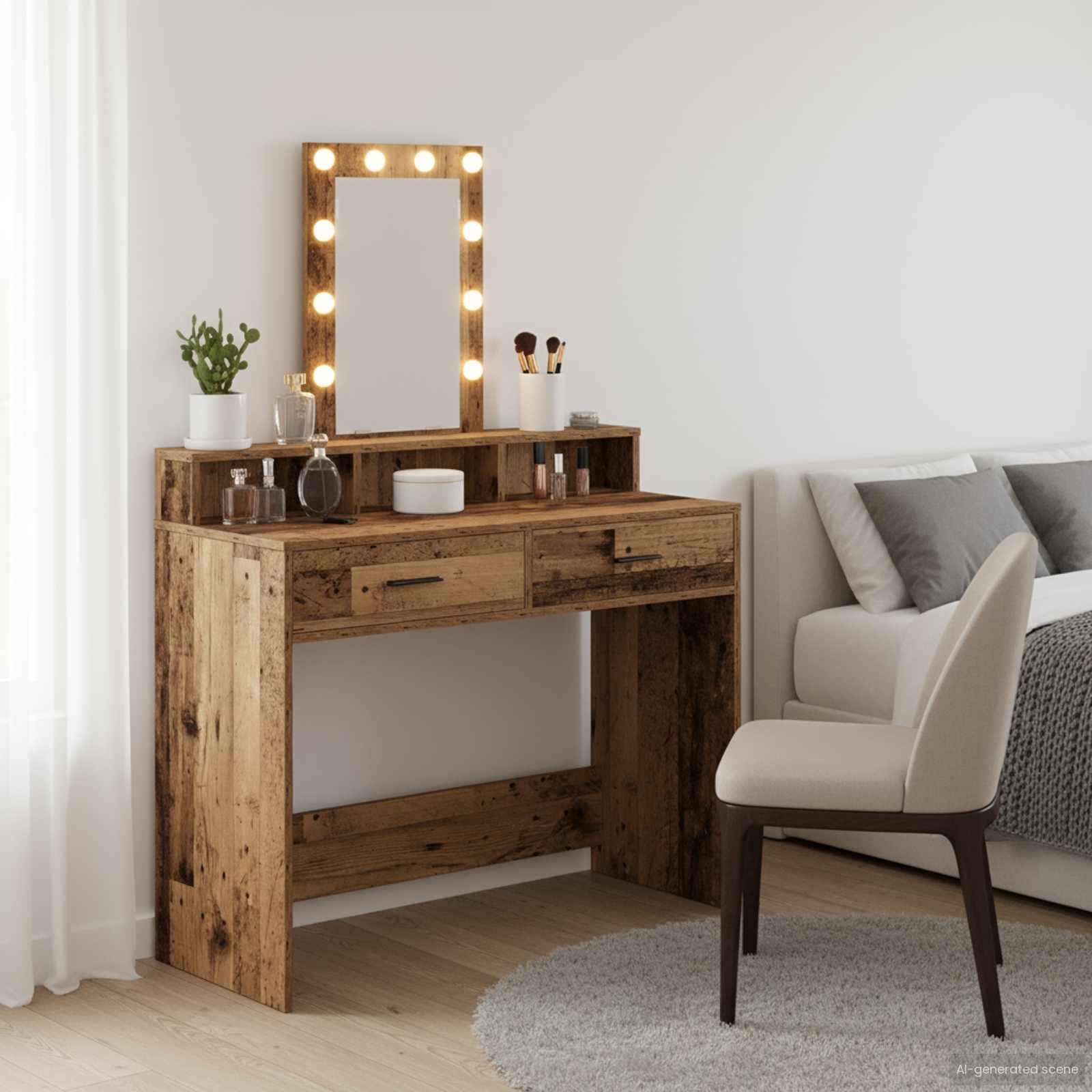 Table de Toilette Marron 100 x 41 x 140 cm Bois d'ingénierie - XIOS