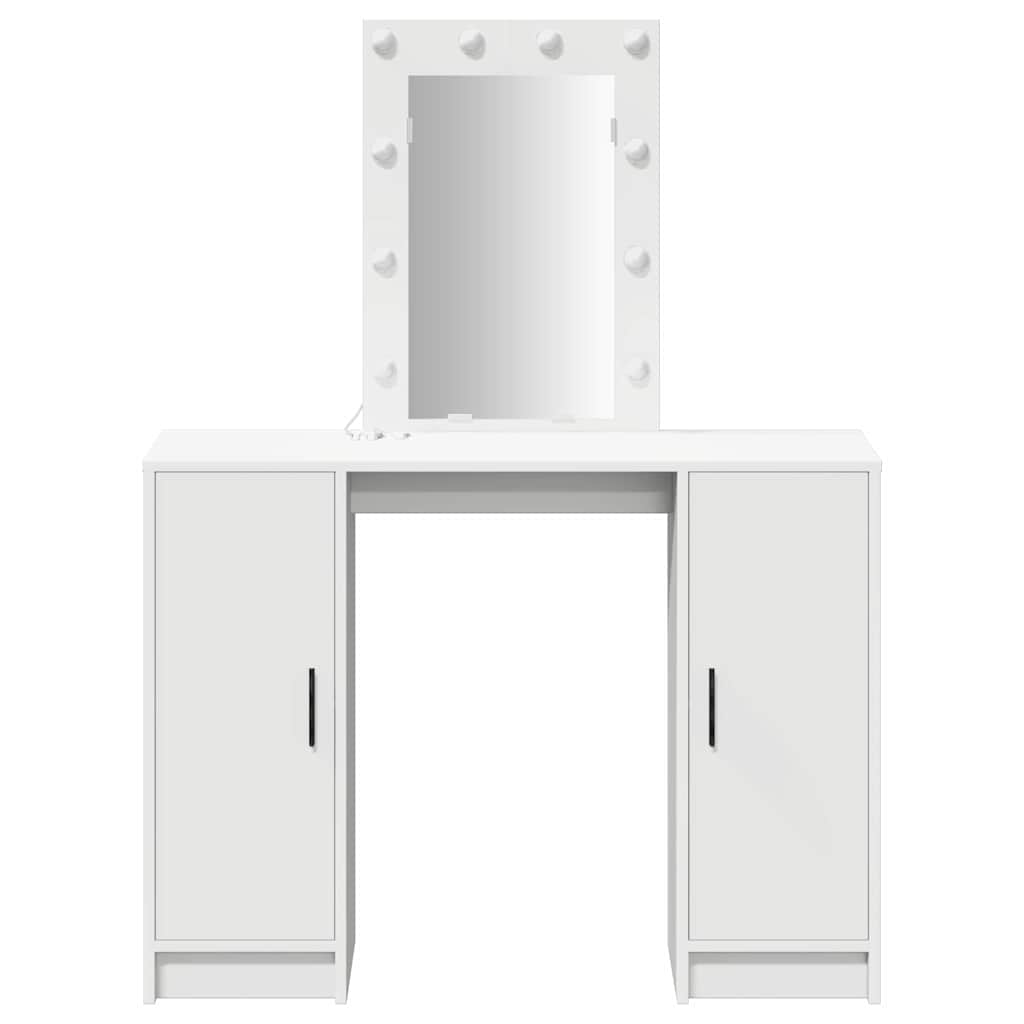 Table de Toilette Blanc 102 x 33 x 135 cm Bois d'ingénierie - XIOS
