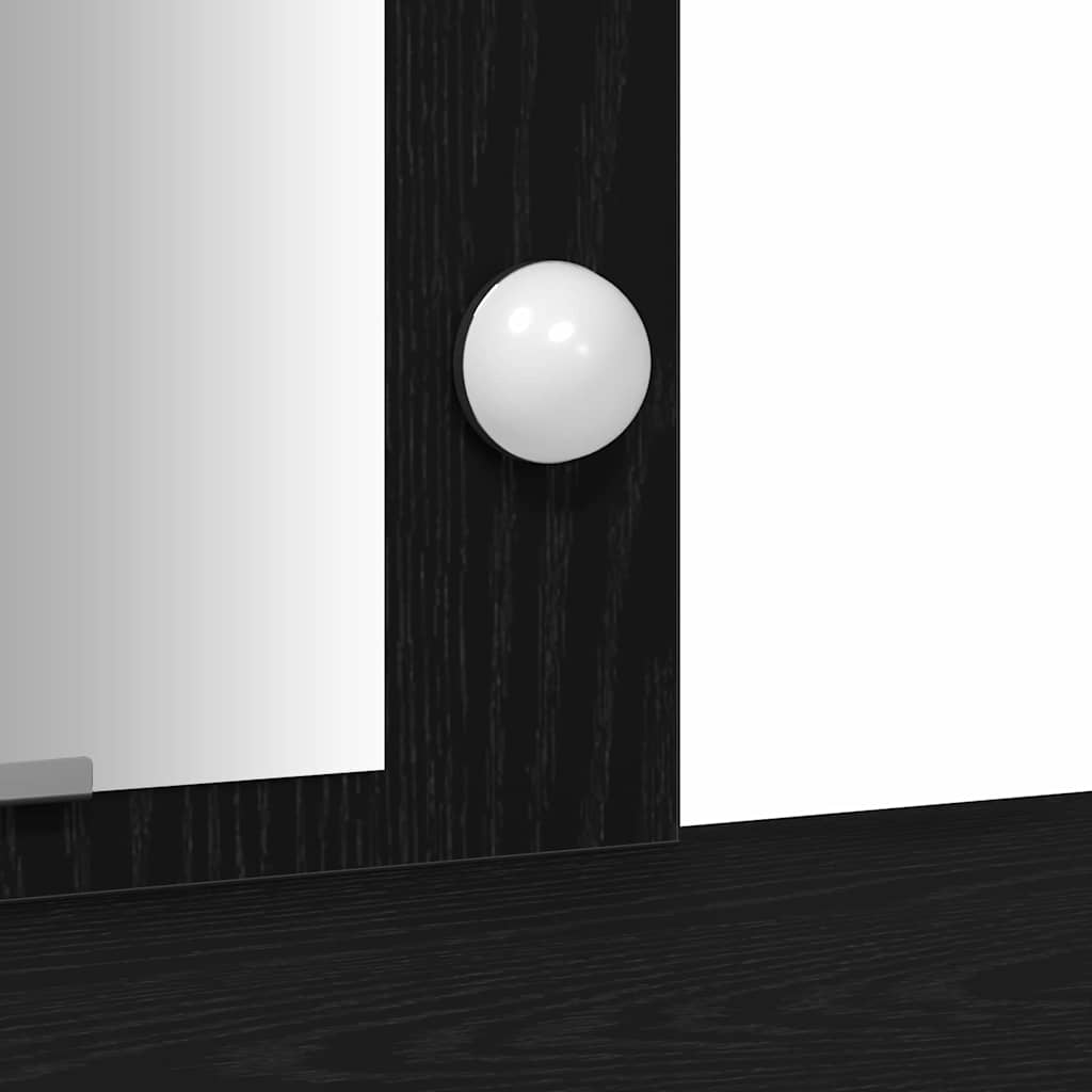 Table de Toilette Noir 102 x 33 x 135 cm Bois d'ingénierie - XIOS