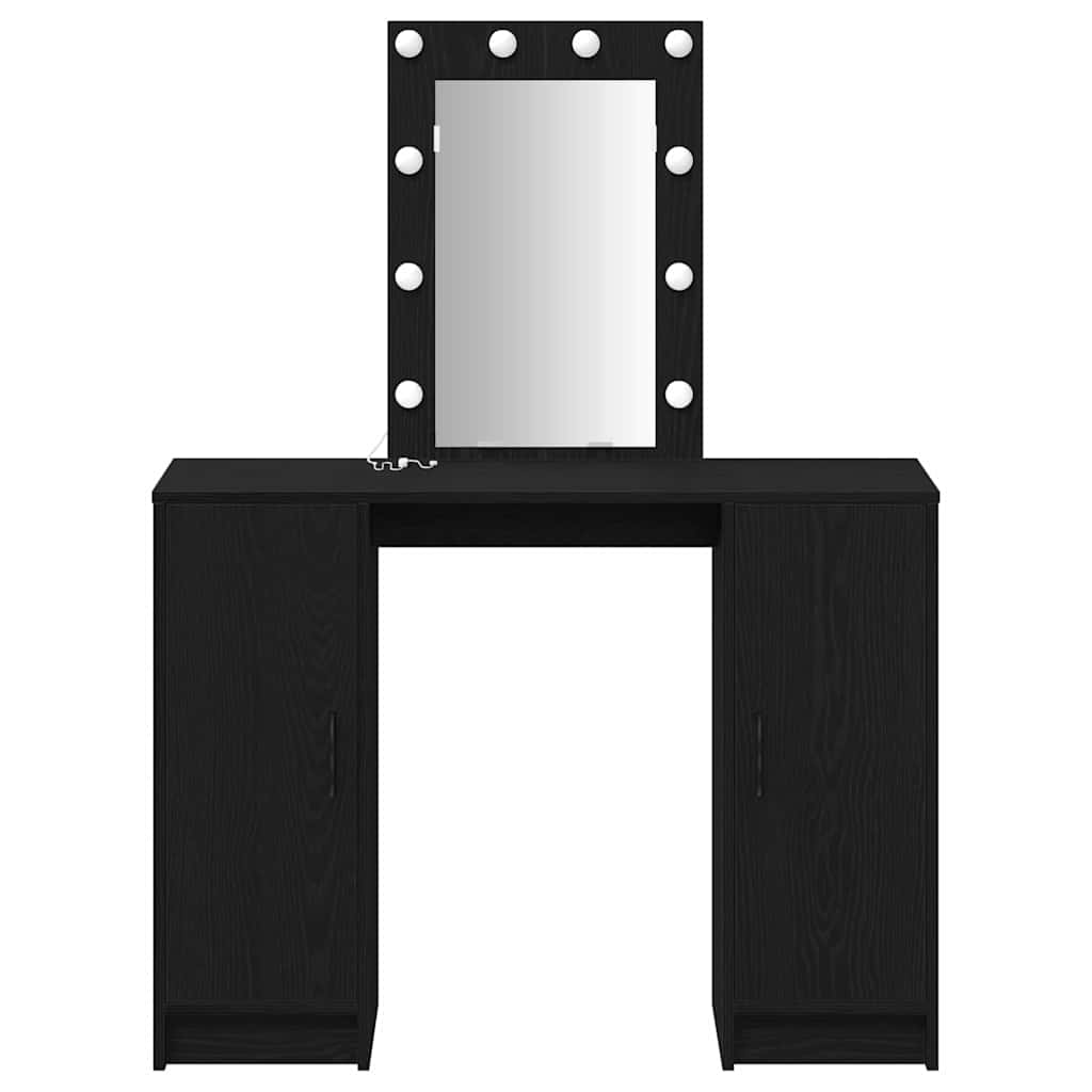 Table de Toilette Noir 102 x 33 x 135 cm Bois d'ingénierie - XIOS