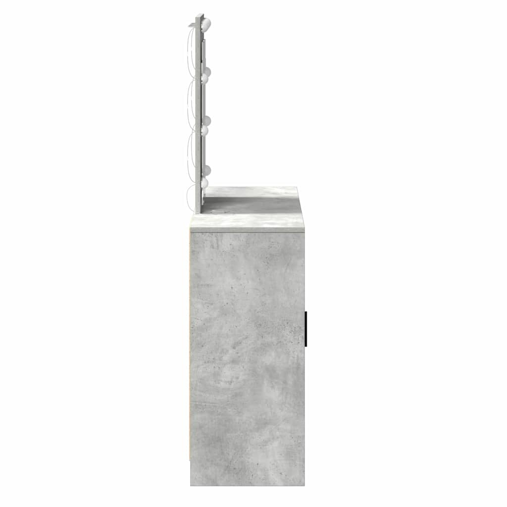 Table de Toilette avec stockage Gris clair 102 x 33 x 135 cm - XIOS