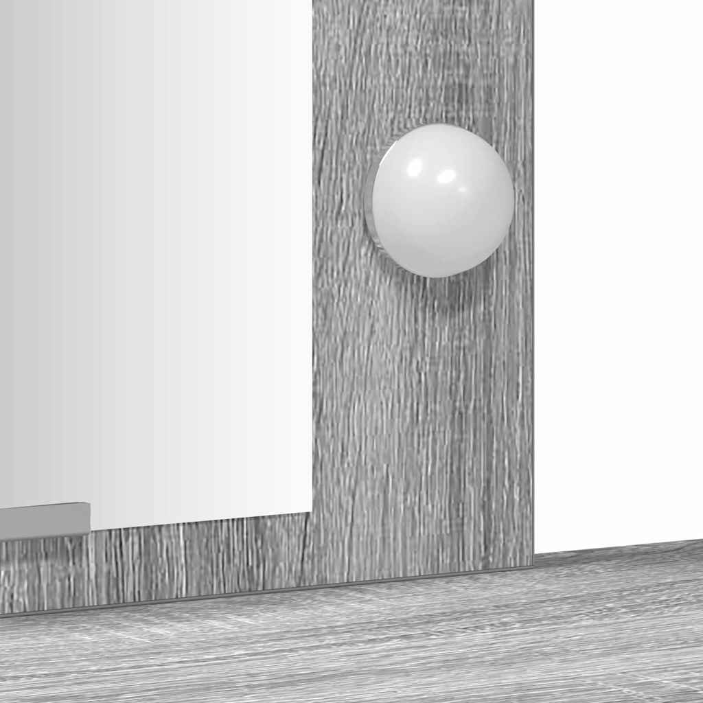 Table de Toilette Gris 102 x 33 x 135 cm Bois d'ingénierie - XIOS
