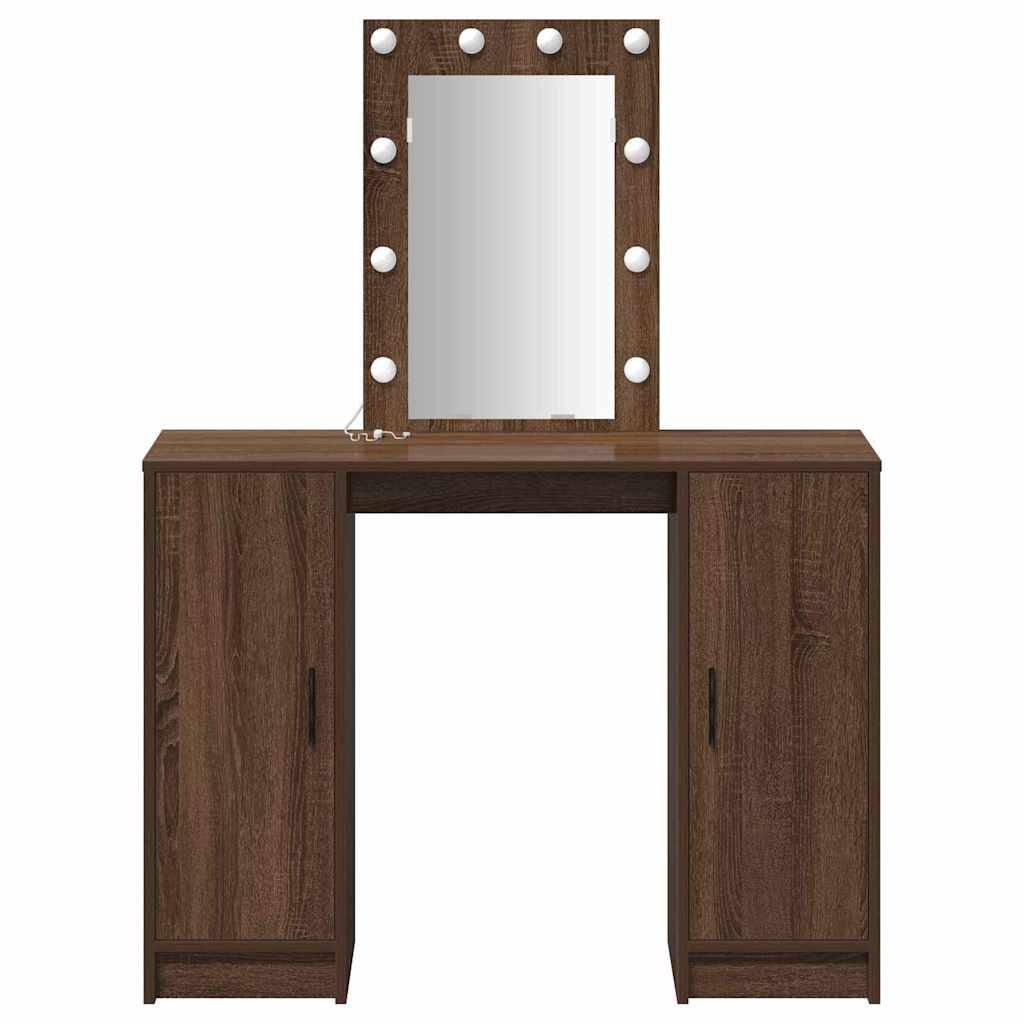 Table de Toilette Marron 102 x 33 x 135 cm Bois d'ingénierie - XIOS