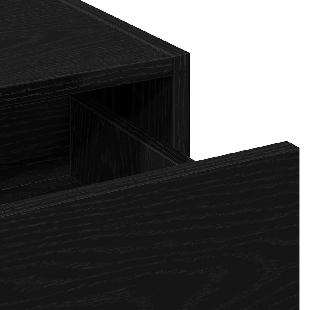 Table de Toilette Noir 60 x 40 x 70 cm Bois d'ingénierie - XIOS