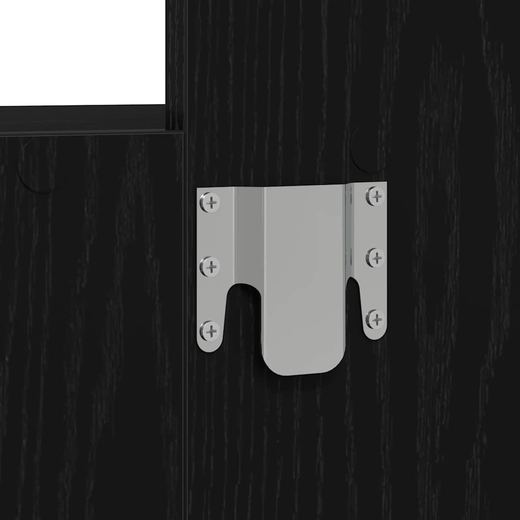 Table de Toilette Noir 60 x 40 x 70 cm Bois d'ingénierie - XIOS