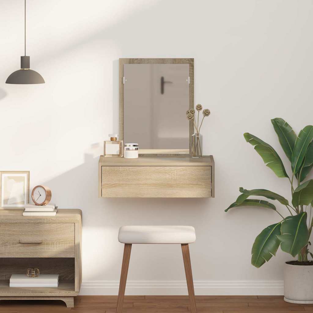 Table de Toilette Marron 60 x 40 x 70 cm Bois d'ingénierie - XIOS