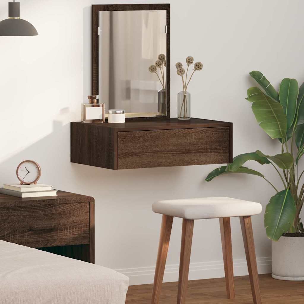 Table de Toilette Marron 60 x 40 x 70 cm Bois d'ingénierie - XIOS