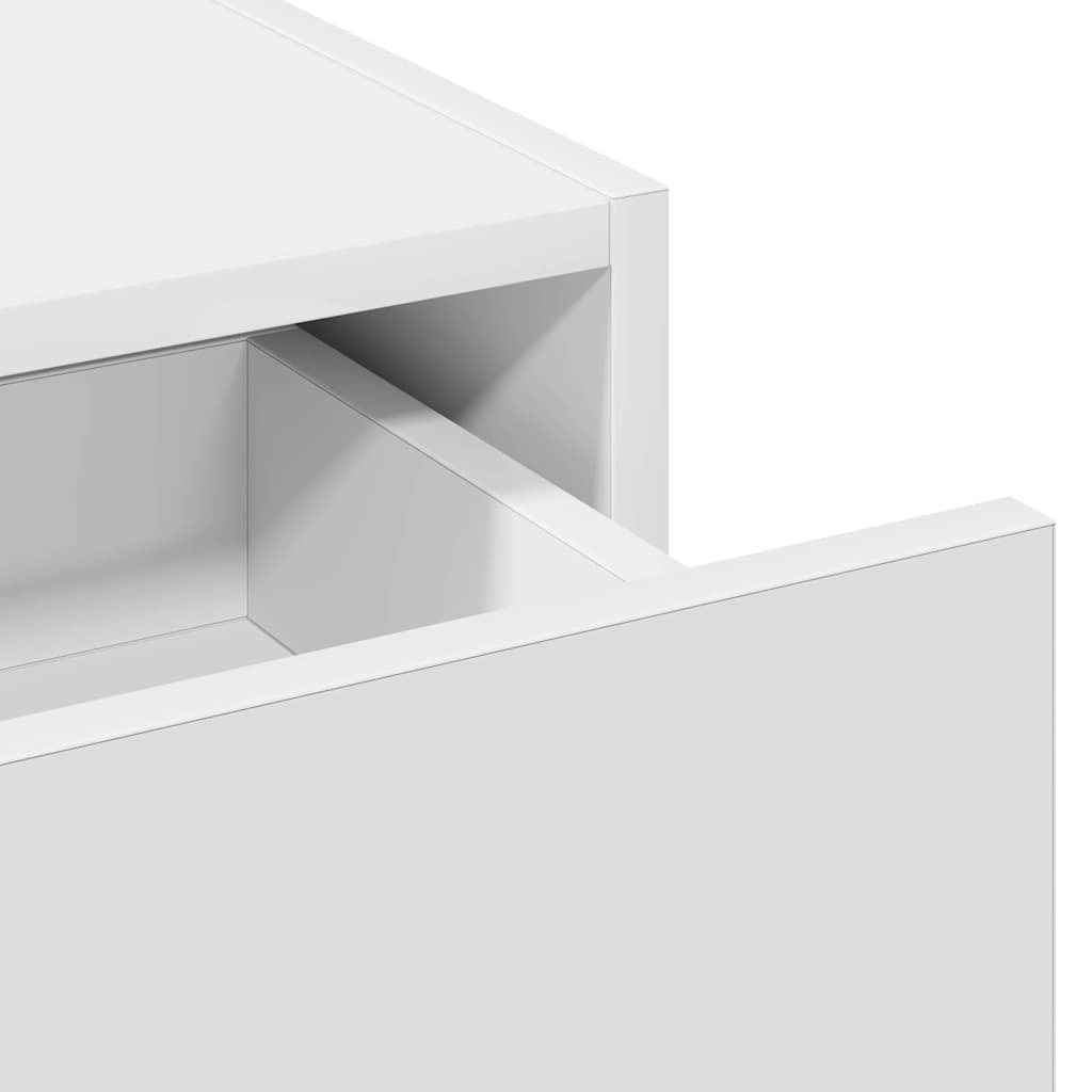 Table de Toilette Blanc 83 x 40 x 70 cm Bois d'ingénierie - XIOS