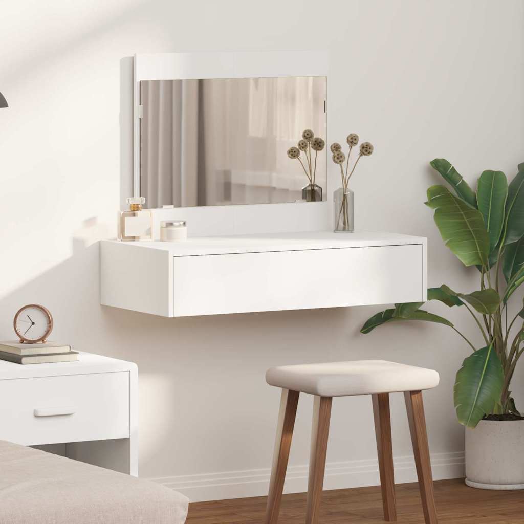 Table de Toilette Blanc 83 x 40 x 70 cm Bois d'ingénierie - XIOS