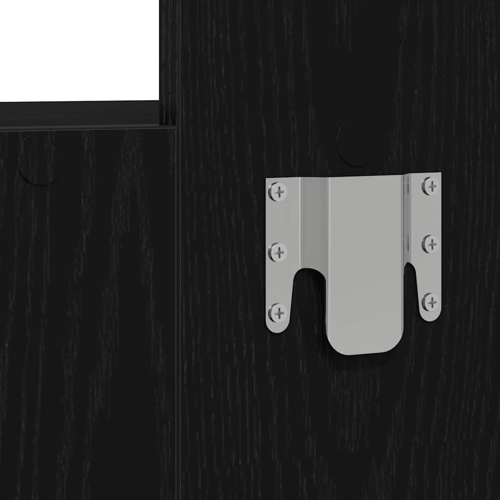 Table de Toilette Noir 83 x 40 x 70 cm Bois d'ingénierie