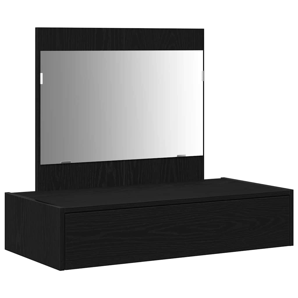 Table de Toilette Noir 83 x 40 x 70 cm Bois d'ingénierie