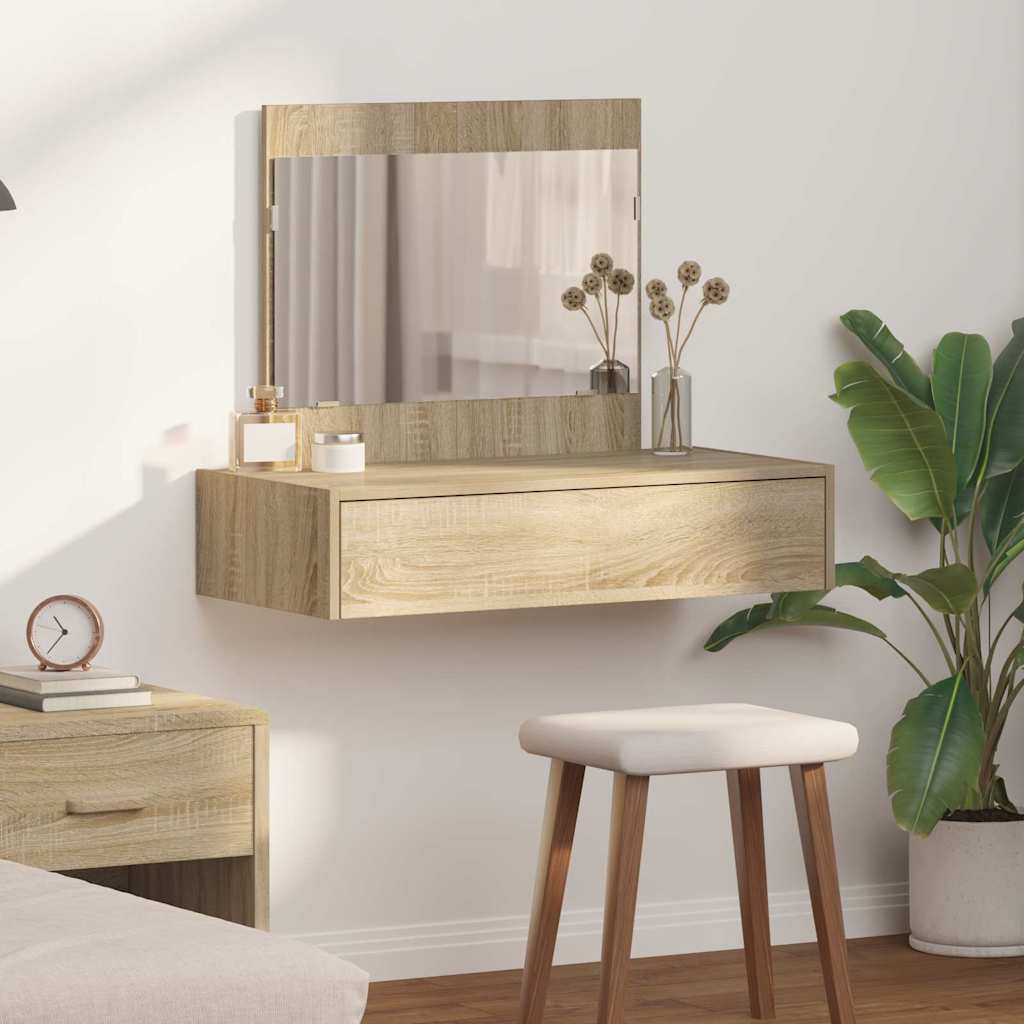 Table de Toilette Marron 83 x 40 x 70 cm Bois d'ingénierie