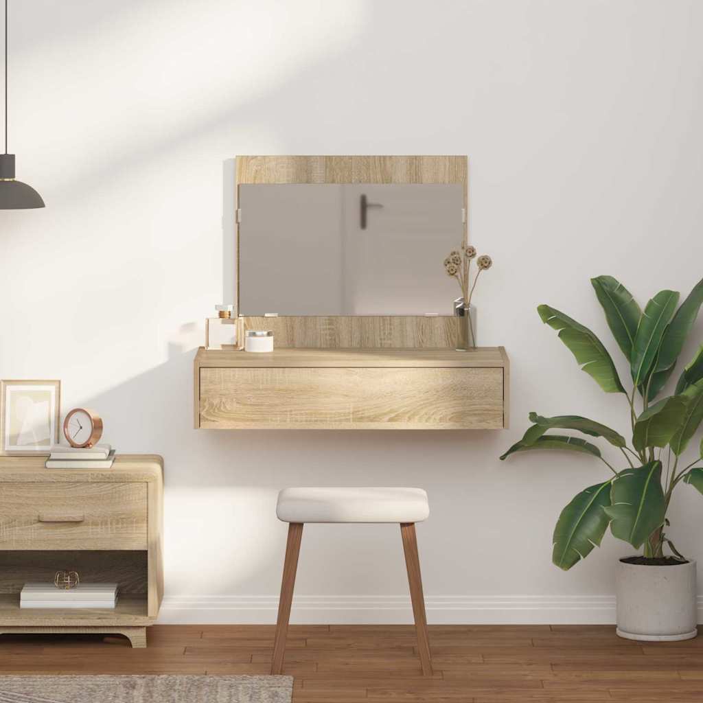 Table de Toilette Marron 83 x 40 x 70 cm Bois d'ingénierie