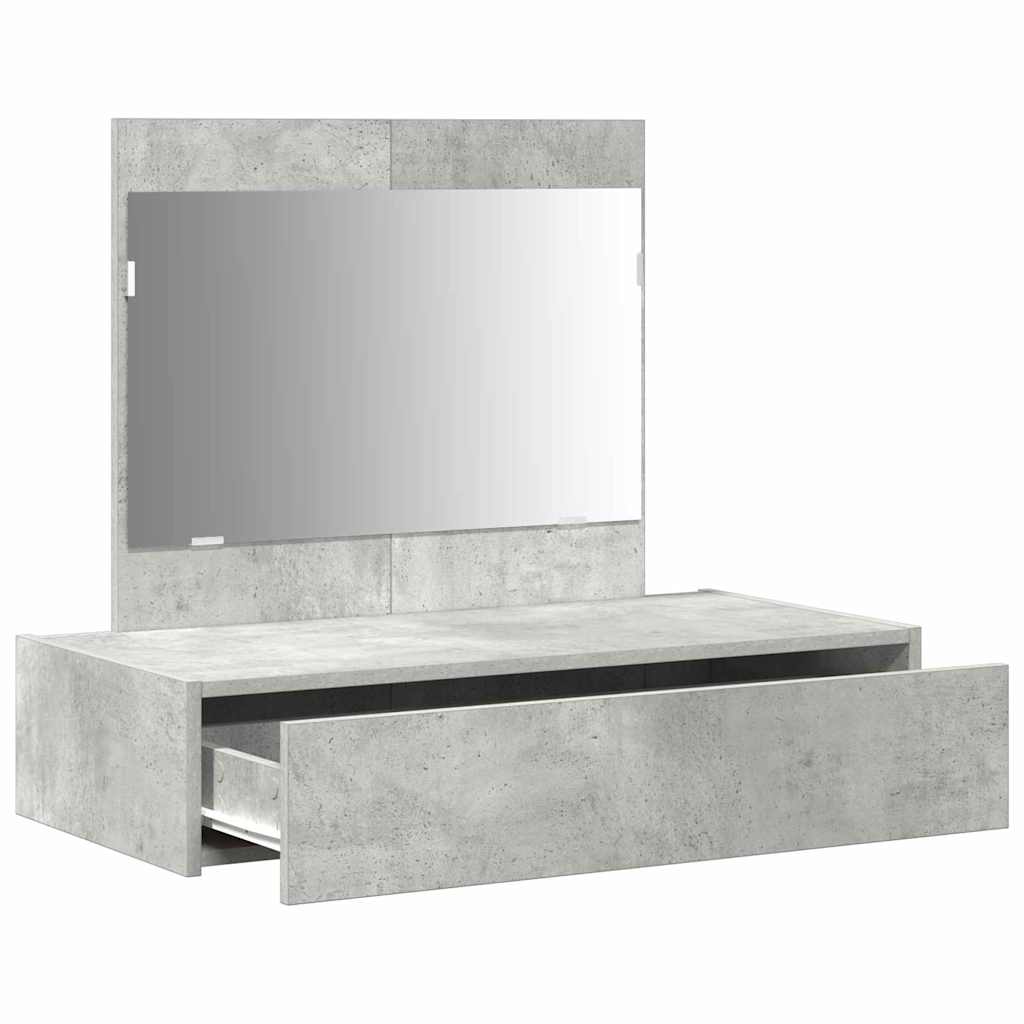 Table de Toilette Gris 83 x 40 x 70 cm Bois d'ingénierie - XIOS