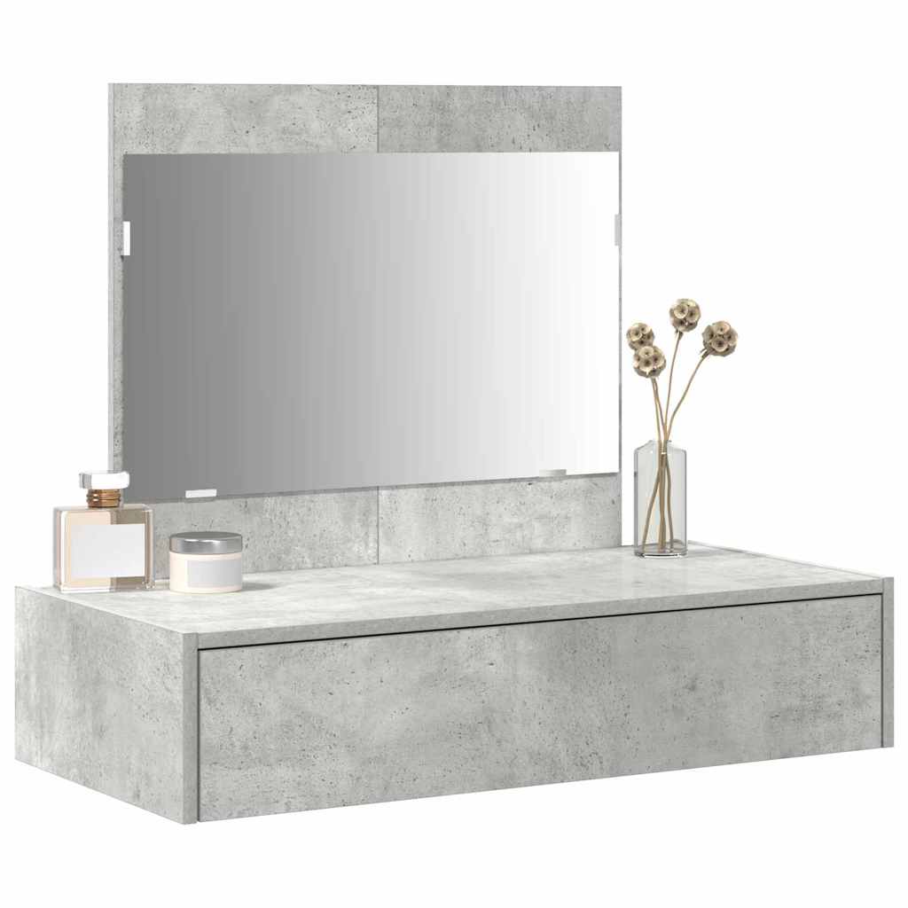 Table de Toilette Gris 83 x 40 x 70 cm Bois d'ingénierie - XIOS
