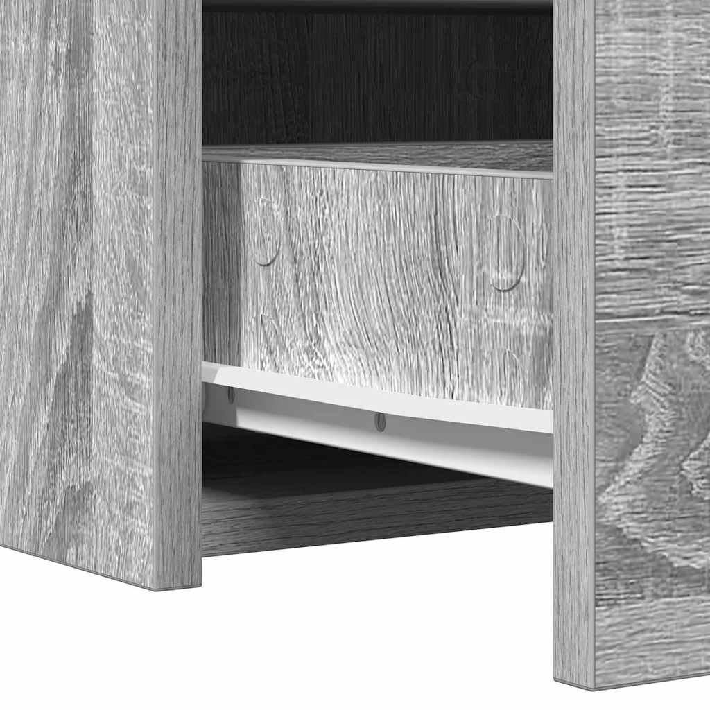 Table de Toilette Gris 83 x 40 x 70 cm Bois d'ingénierie