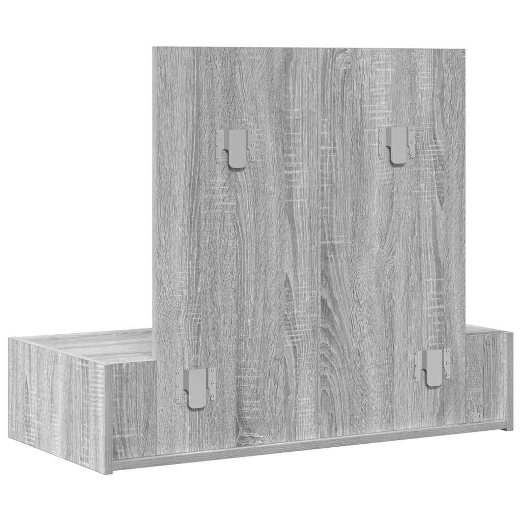 Table de Toilette Gris 83 x 40 x 70 cm Bois d'ingénierie