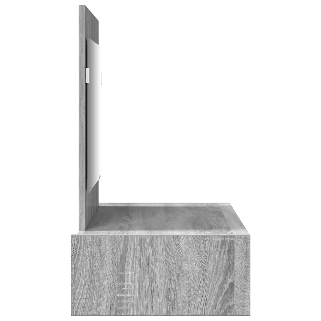 Table de Toilette Gris 83 x 40 x 70 cm Bois d'ingénierie