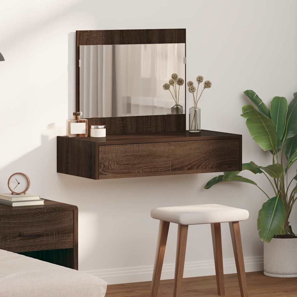 Table de Toilette Marron 83 x 40 x 70 cm Bois d'ingénierie - XIOS