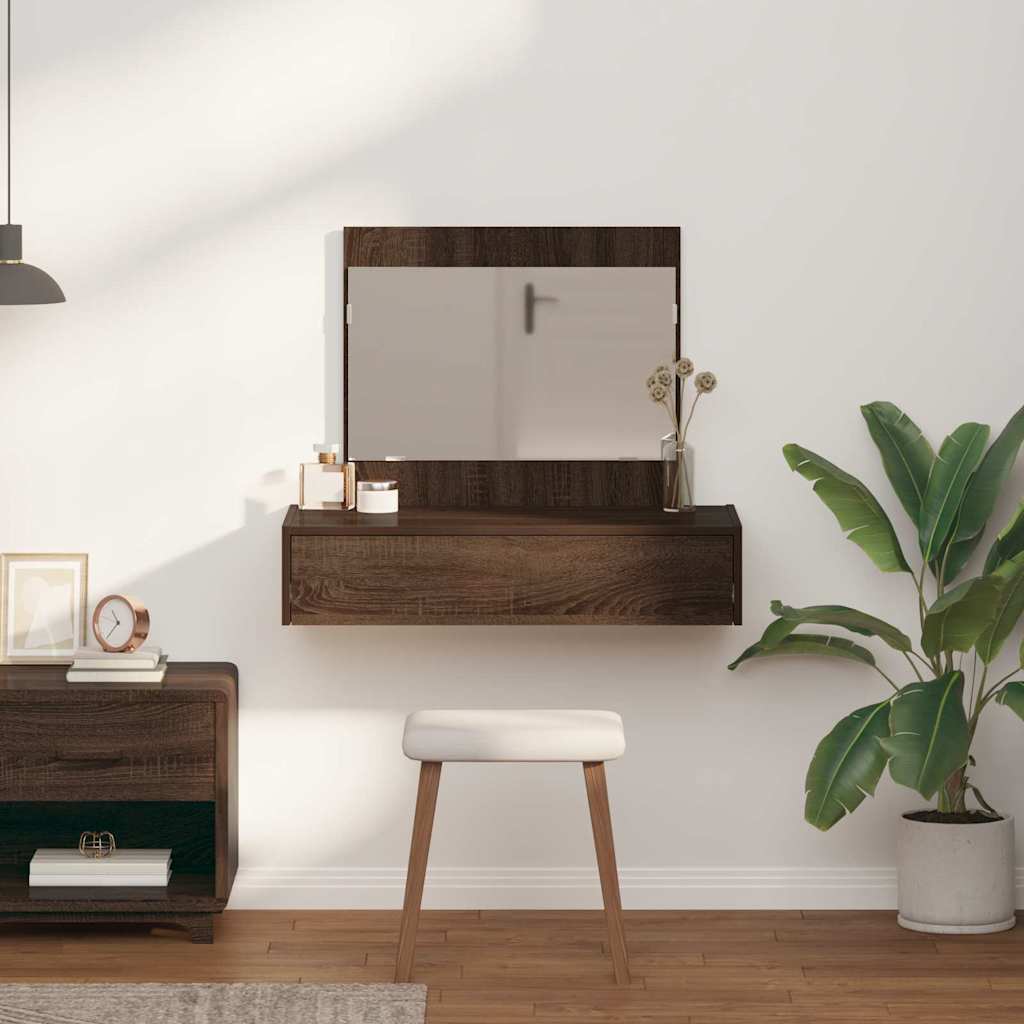 Table de Toilette Marron 83 x 40 x 70 cm Bois d'ingénierie - XIOS