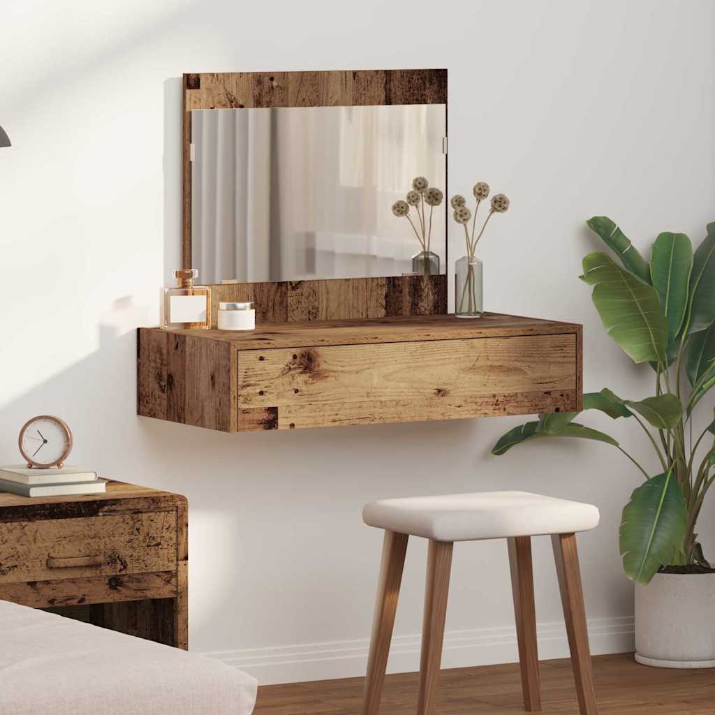Table de Toilette Marron 83 x 40 x 70 cm Bois d'ingénierie - XIOS
