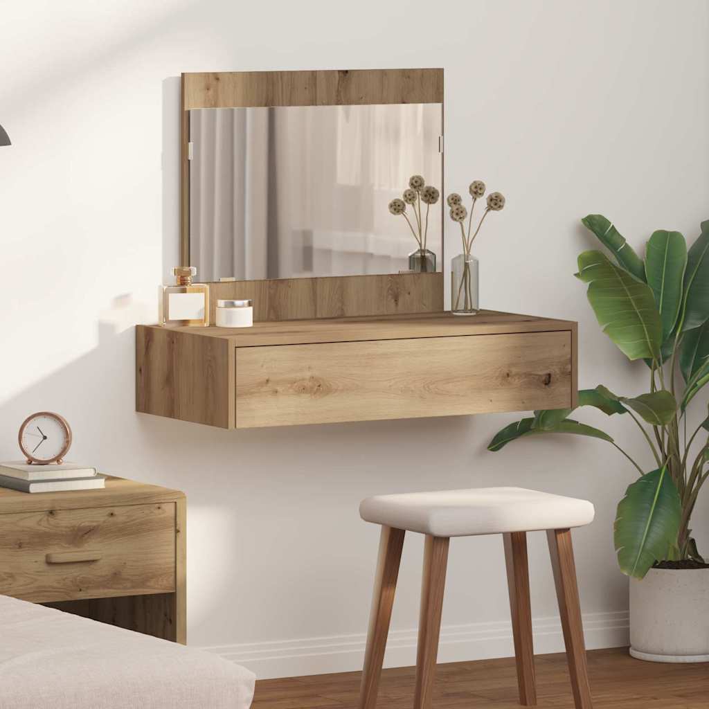 Table de Toilette Marron 83 x 40 x 70 cm Bois d'ingénierie - XIOS