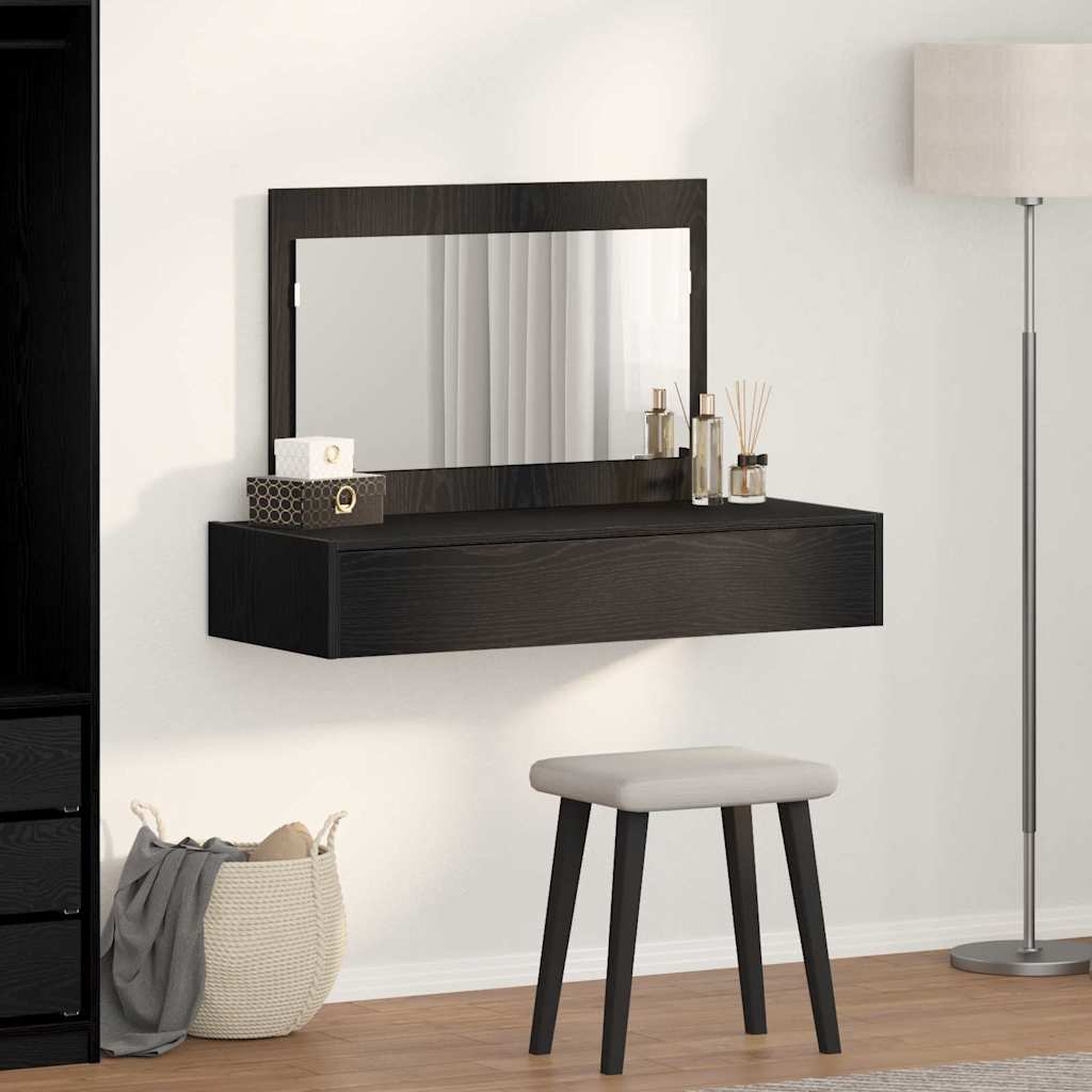 Table de Toilette Noir 100 x 40 x 70 cm Bois d'ingénierie - XIOS