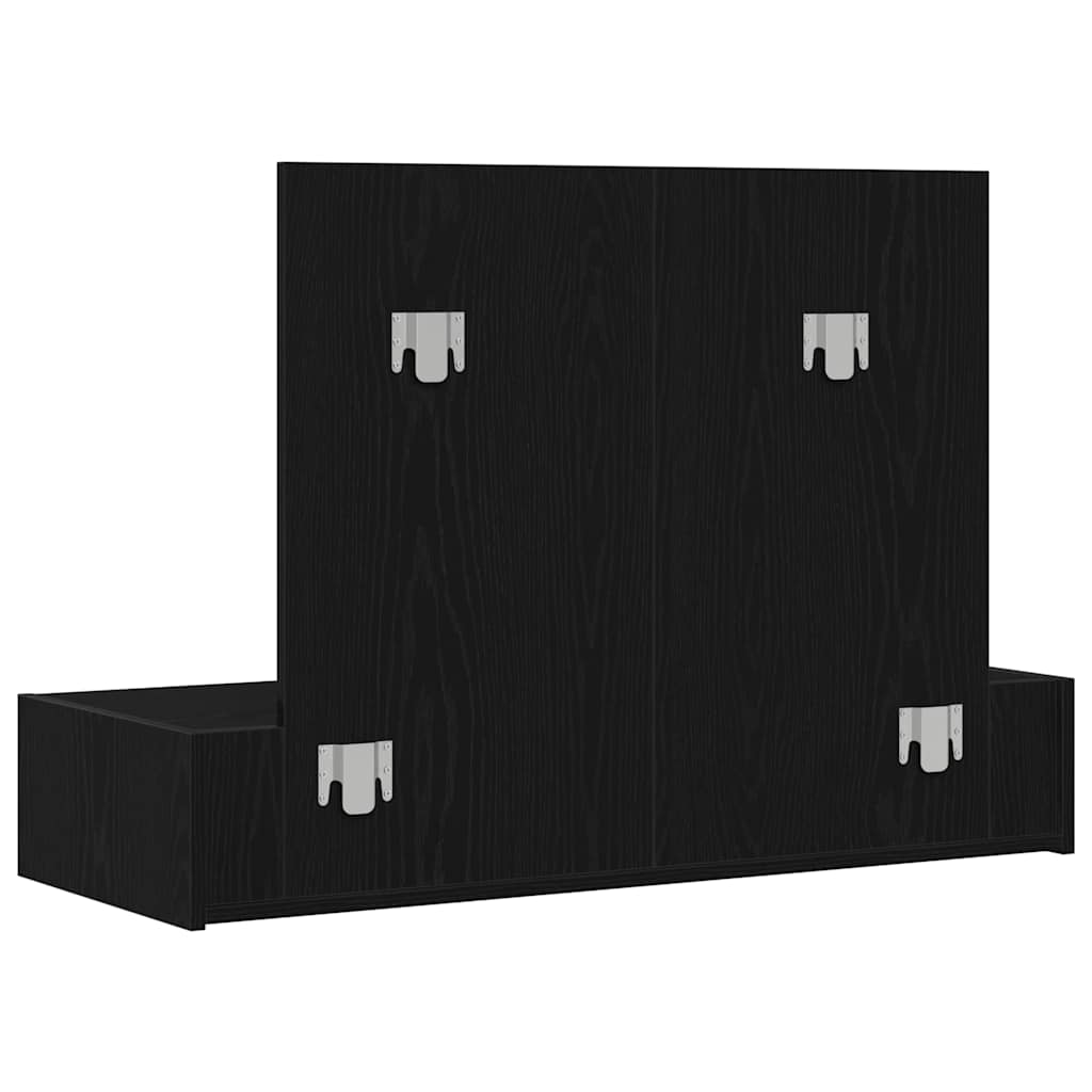 Table de Toilette Noir 100 x 40 x 70 cm Bois d'ingénierie - XIOS