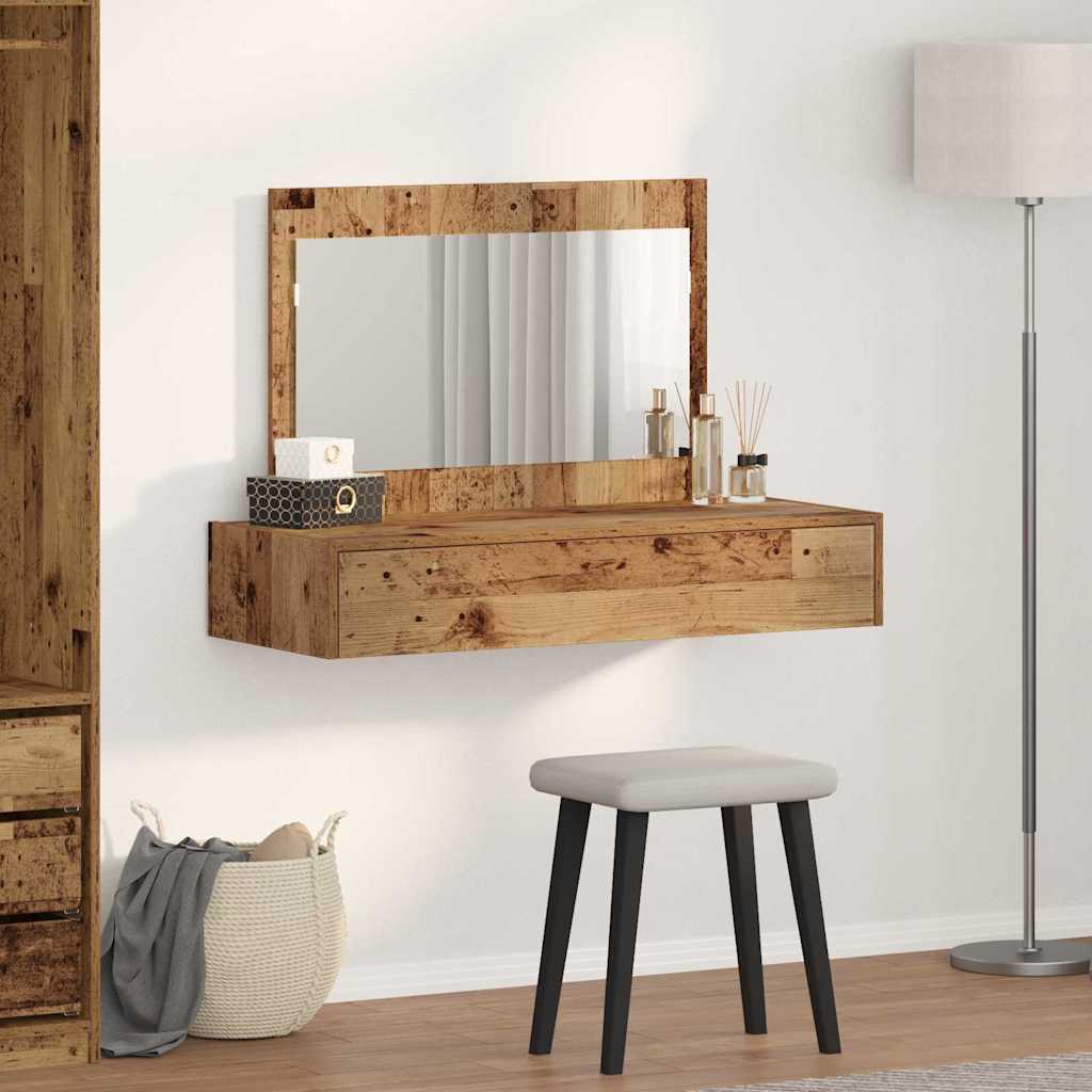 Table de Toilette Marron 100 x 40 x 70 cm Bois d'ingénierie - XIOS