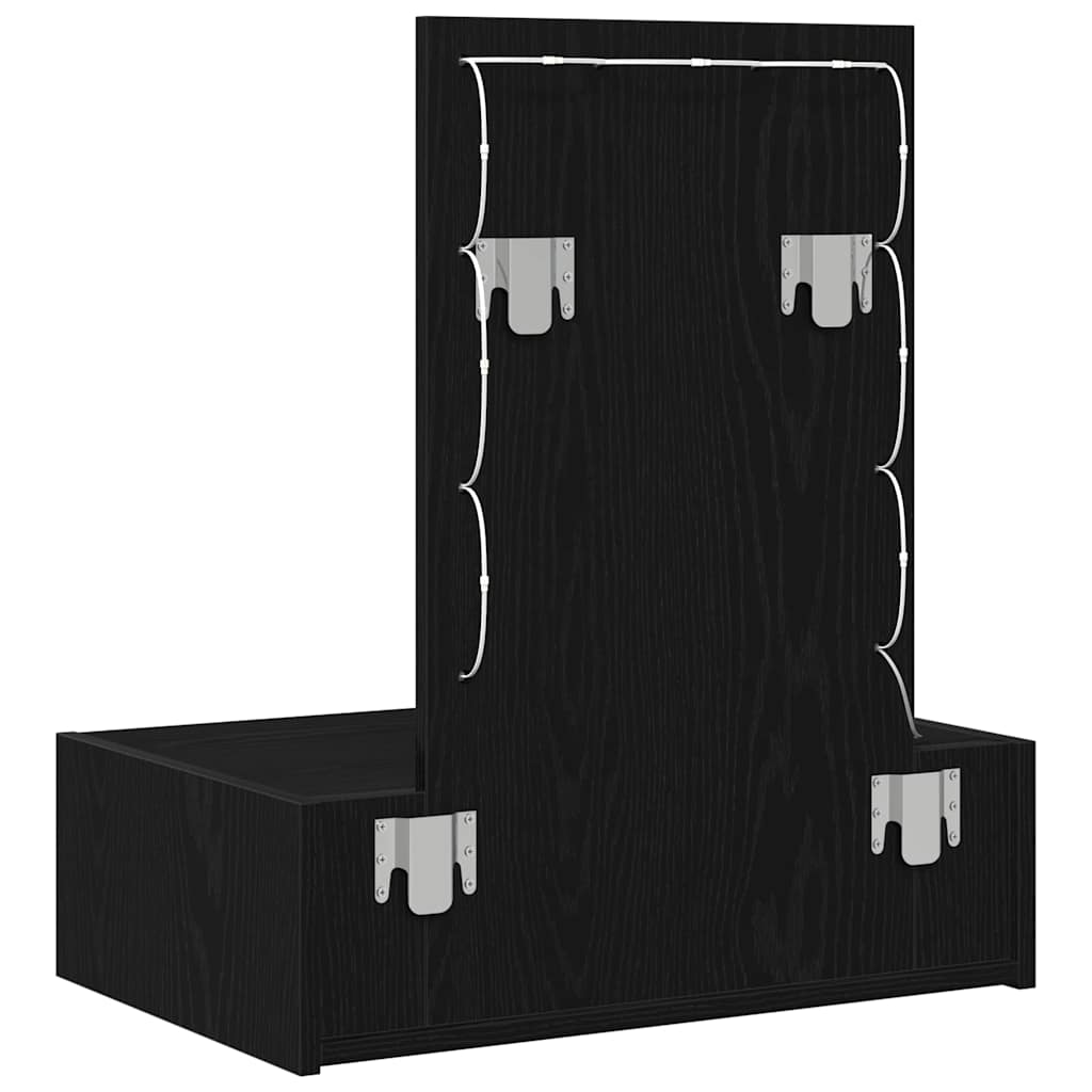 Table de Toilette Noir 60 x 40 x 70 cm Bois d'ingénierie - XIOS