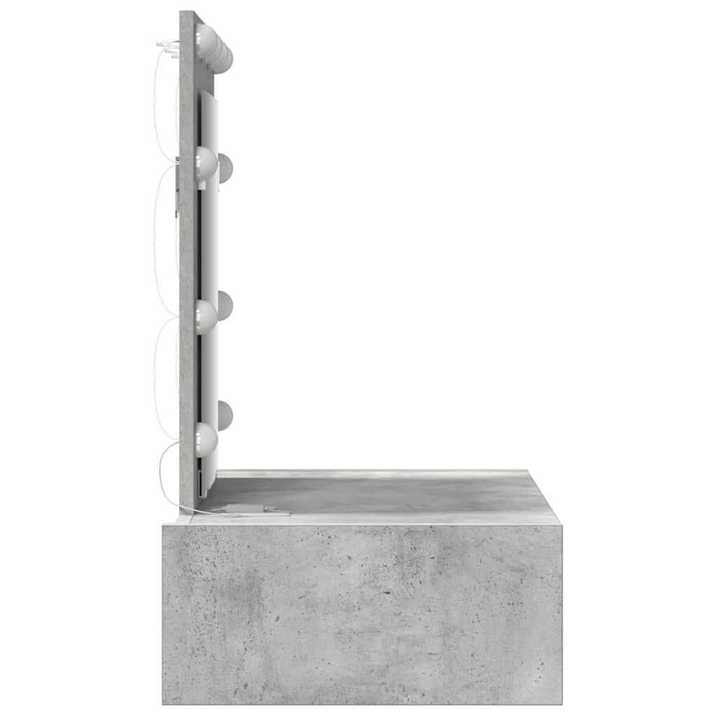 Table de Toilette Gris 60 x 40 x 70 cm Bois d'ingénierie - XIOS
