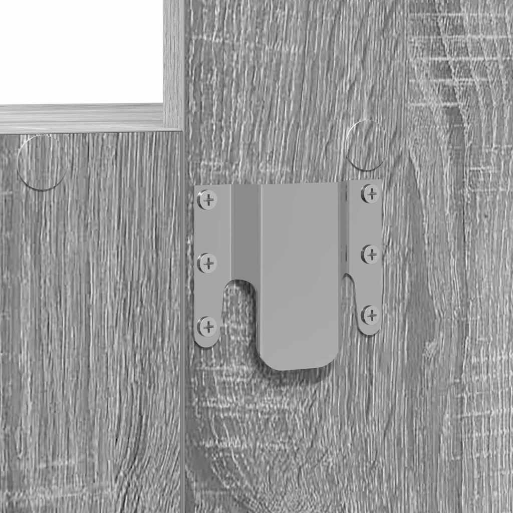 Table de Toilette Gris 60 x 40 x 70 cm Bois d'ingénierie - XIOS