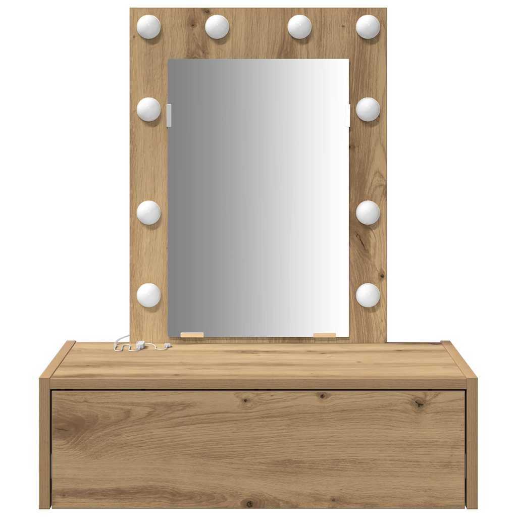 Table de Toilette Marron 60 x 40 x 70 cm Bois d'ingénierie - XIOS