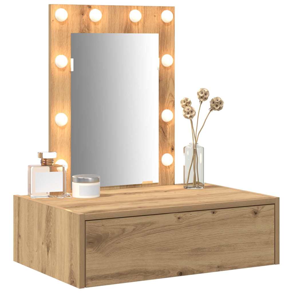 Table de Toilette Marron 60 x 40 x 70 cm Bois d'ingénierie - XIOS