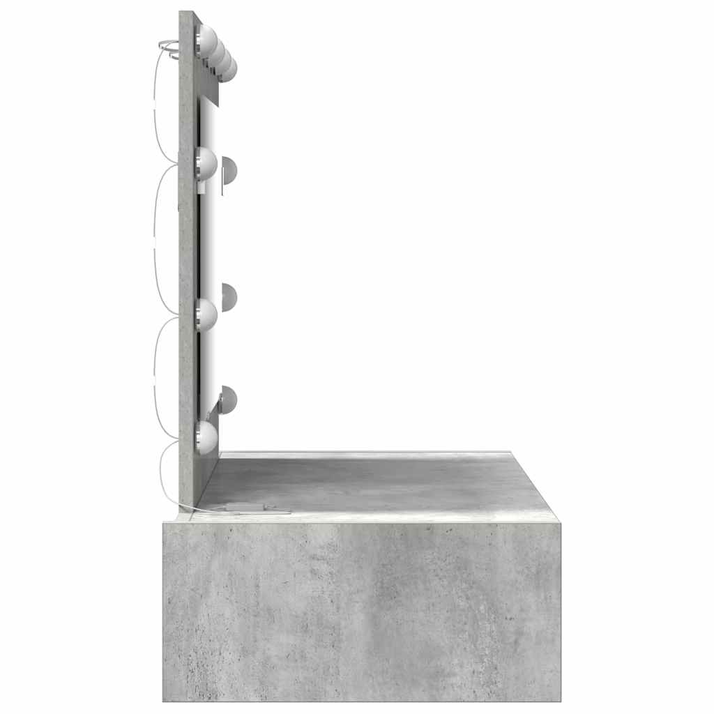 Table de Toilette Gris 83 x 40 x 70 cm Bois d'ingénierie - XIOS