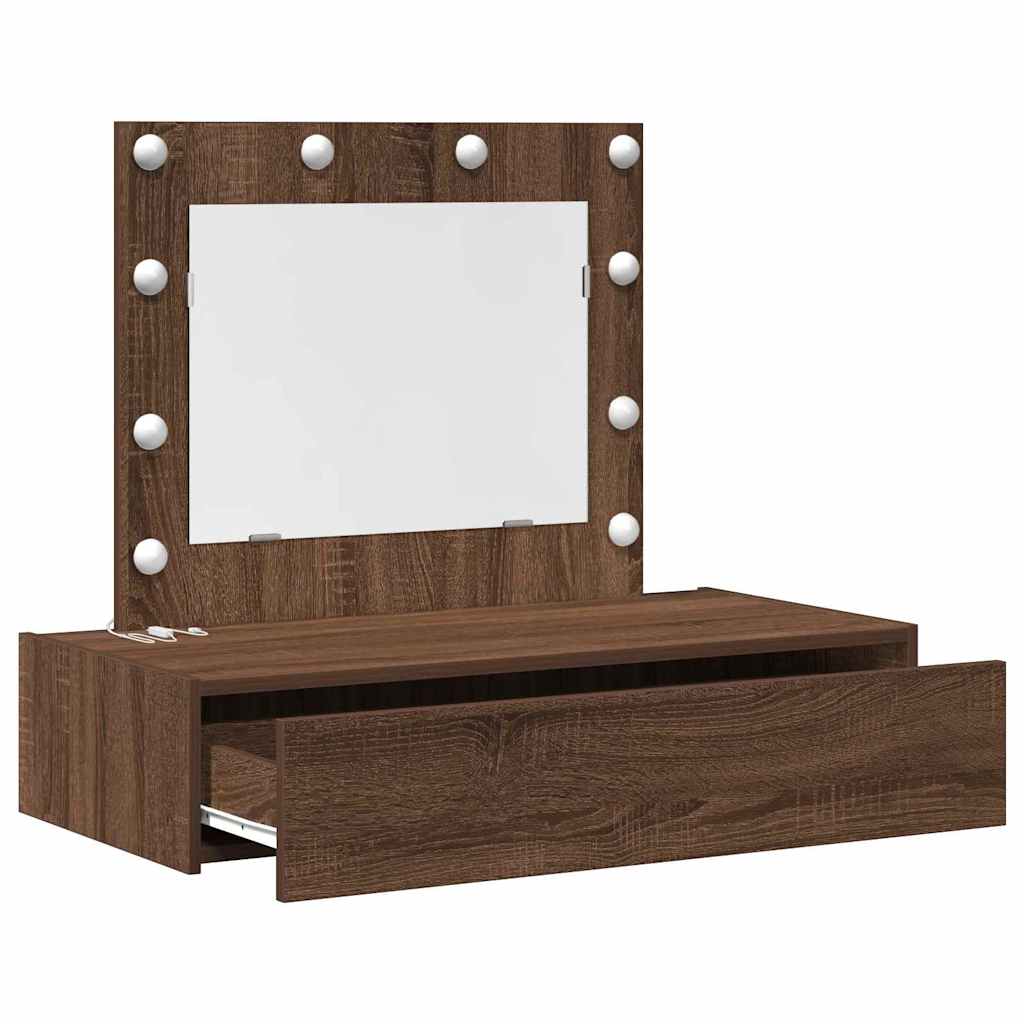 Table de Toilette Marron 83 x 40 x 70 cm Bois d'ingénierie - XIOS