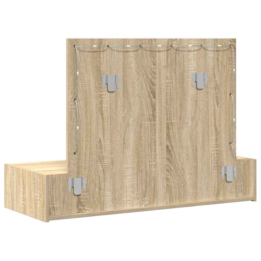 Table de Toilette Marron 100 x 40 x 70 cm Bois d'ingénierie - XIOS