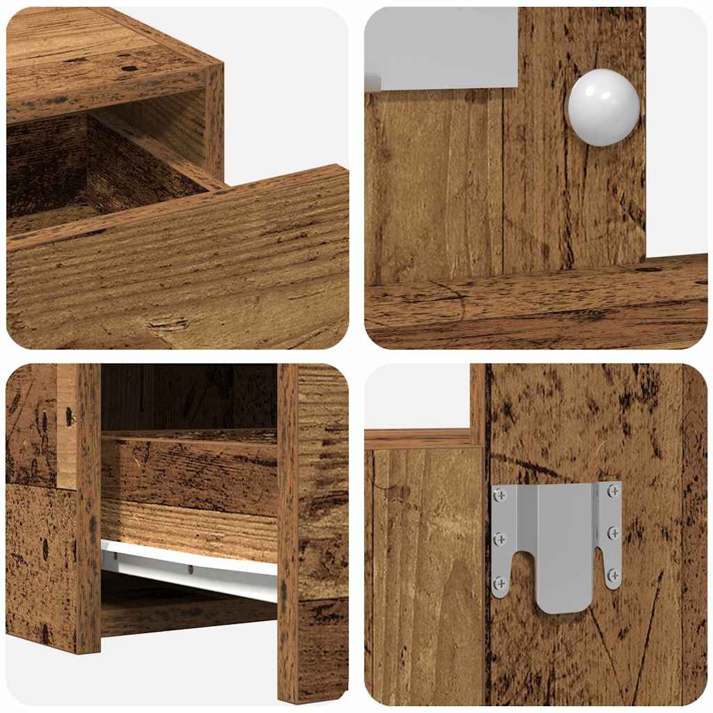 Table de Toilette Marron 100 x 40 x 70 cm Bois d'ingénierie - XIOS