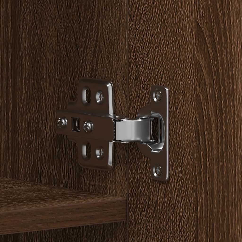 Cabinet à chaussures avec étagère Marron 80 x 35.5 x 180 cm - XIOS