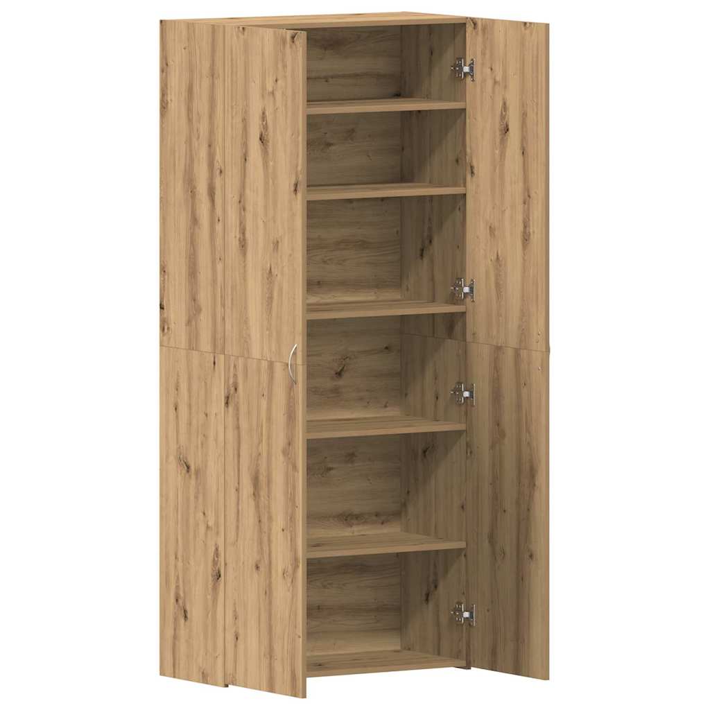 Cabinet à chaussures avec étagère Marron 80 x 35.5 x 180 cm - XIOS