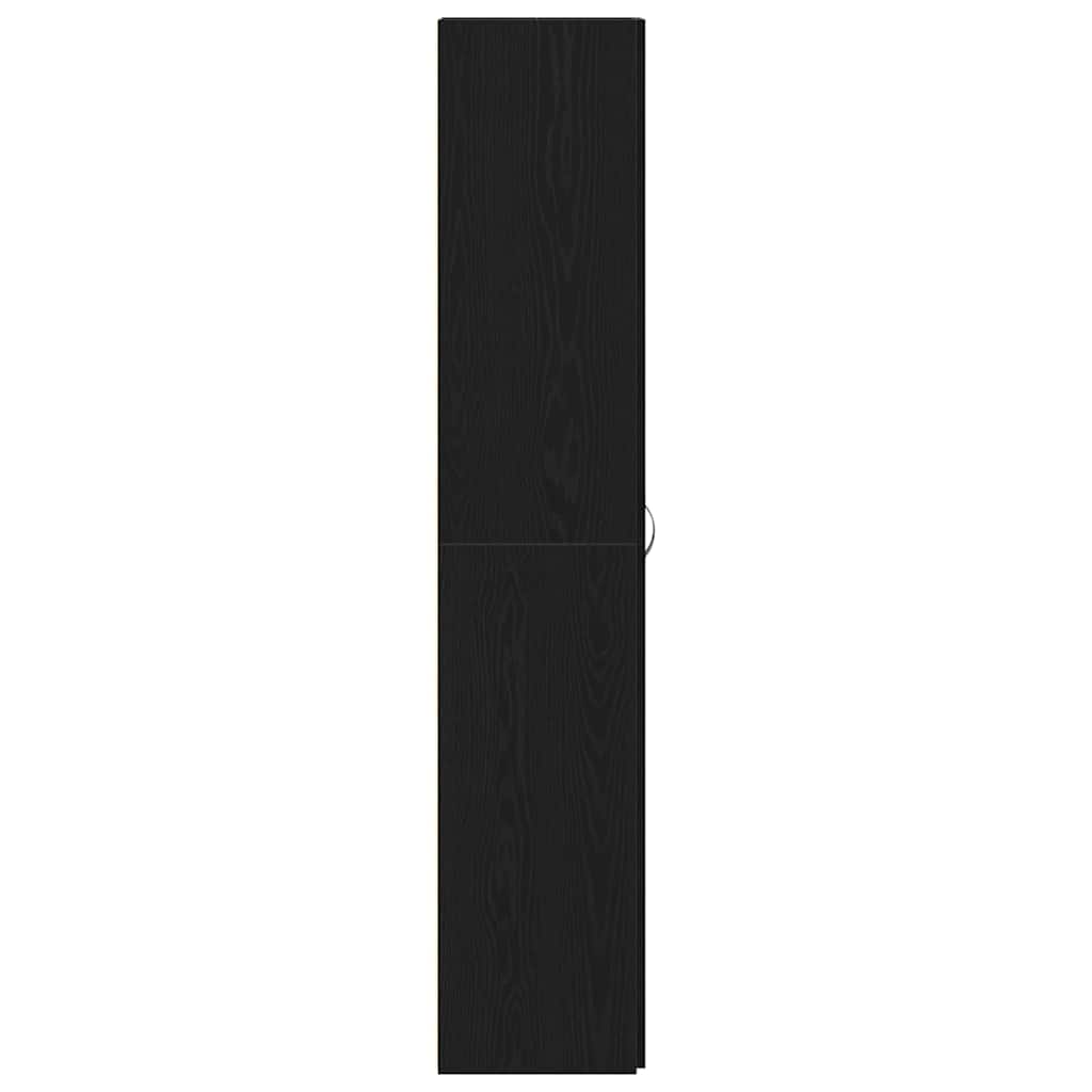 Cabinet à chaussures Noir 80 x 35.5 x 180 cm Bois d'ingénierie - XIOS
