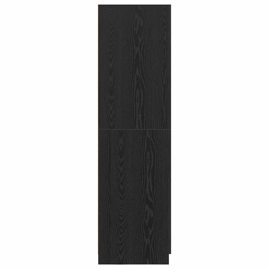 Armoire avec stockage Noir 80 x 51 x 180 cm Bois d'ingénierie - XIOS