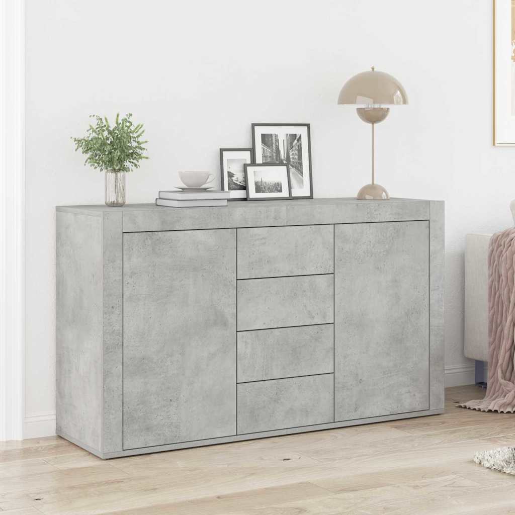 Buffet Gris béton 120 x 36 x 69 cm Bois d'ingénierie - XIOS