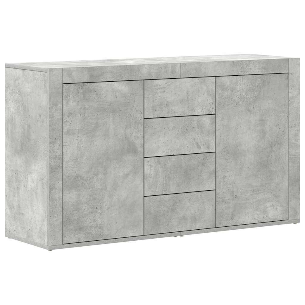 Buffet Gris béton 120 x 36 x 69 cm Bois d'ingénierie - XIOS
